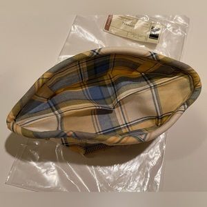 NWT LONGABERGER CORNFLOWER PLAID TARRAGON BASKET LINER.